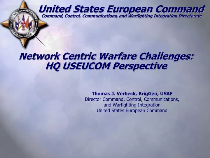 network centric warfare challenges hq useucom perspective