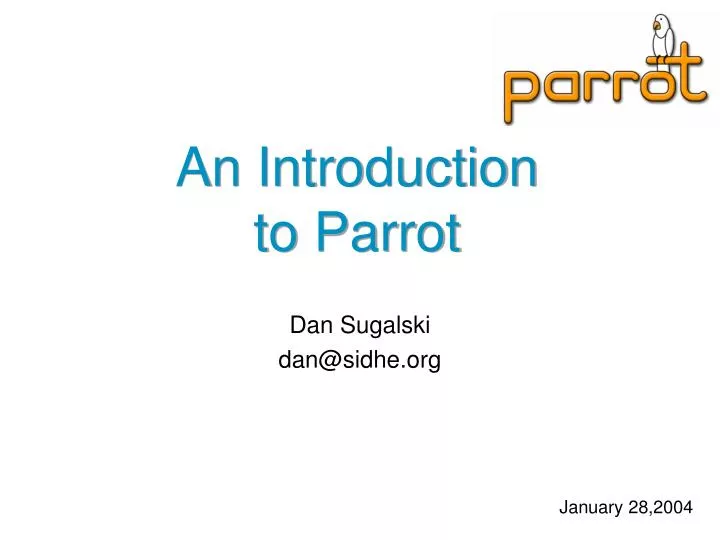 an introduction to parrot