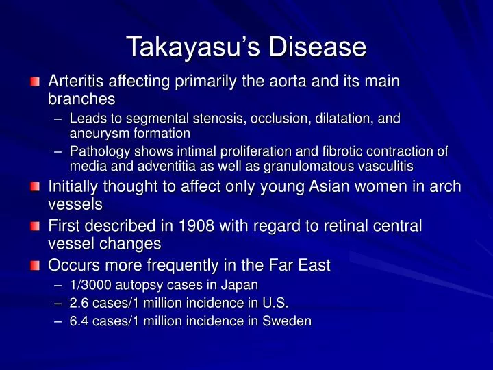 takayasu s disease