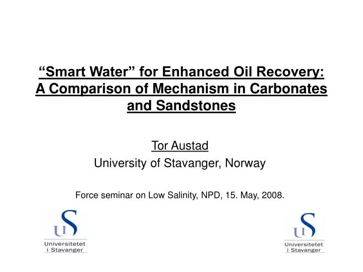 smart water for enhanced oil recovery a comparison of mechanism in carbonates and sandstones
