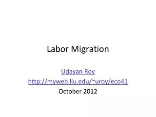 Labor Migration