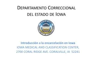 Departamento Correccional del estado de Iowa