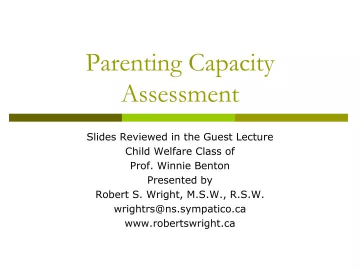 parenting capacity assessment