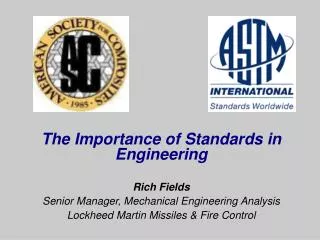 The Importance of Standards in Engineering