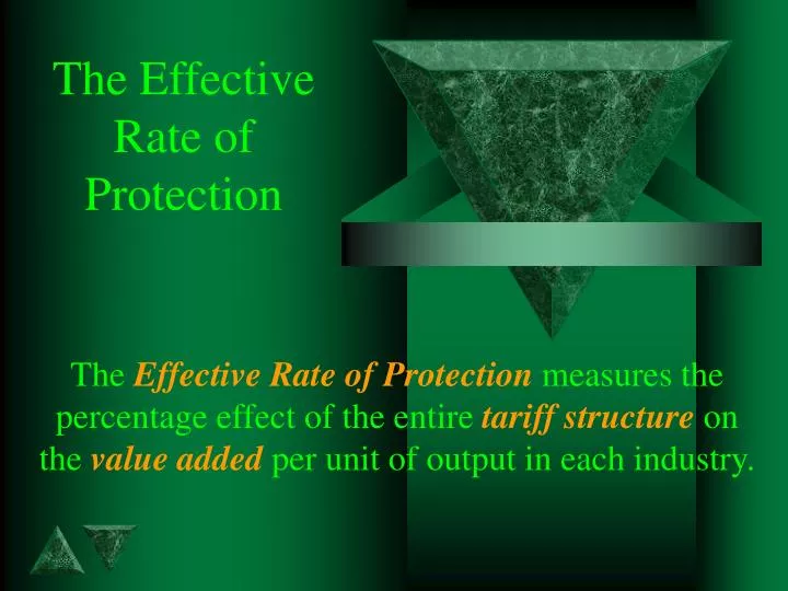 the effective rate of protection