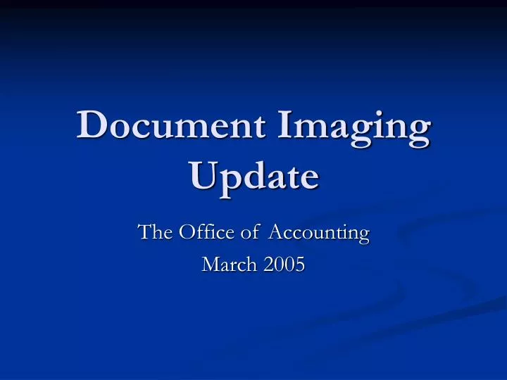 document imaging update