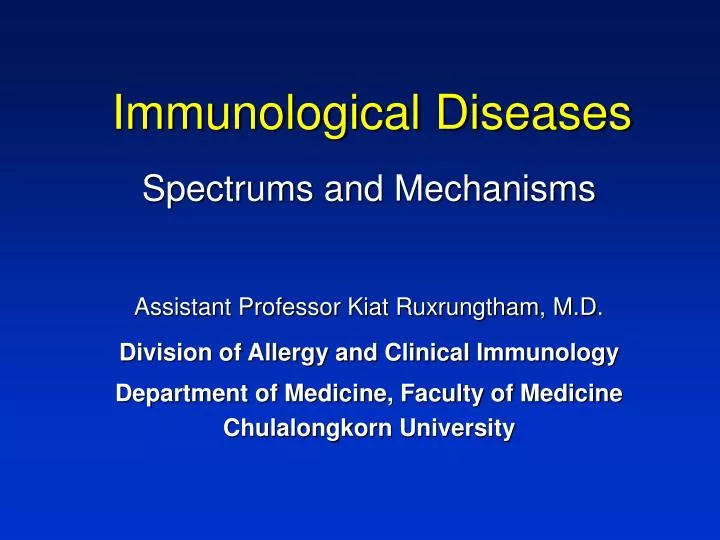 immunological diseases