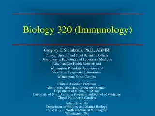 Biology 320 (Immunology)