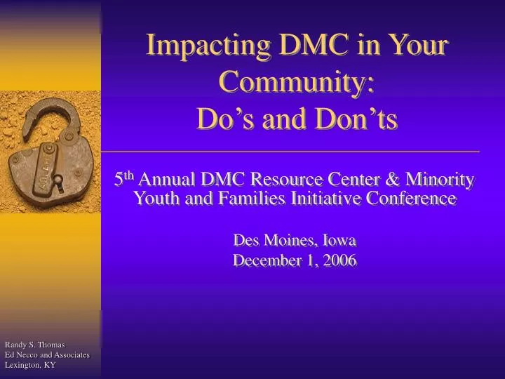 impacting dmc in your community do s and don ts