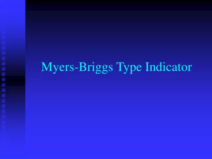 myers briggs type indicator