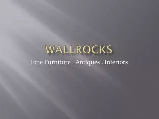 Classic Furniture - Wallrocks.com.au