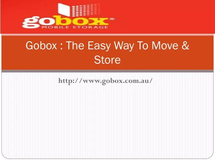 gobox the easy way to move store