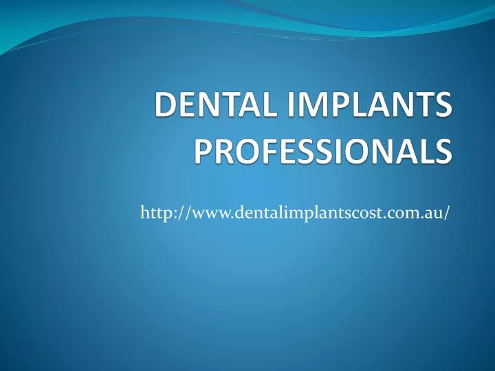 dental implants professionals