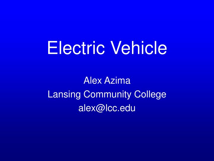 electric vehicle