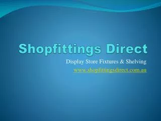 Shelving - Shopfittingsdirect.com.au