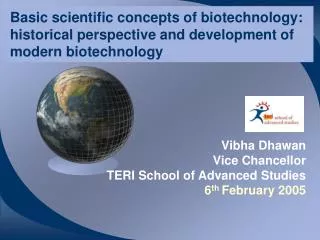 Basic scientific concepts of biotechnology: historical perspective and development of modern biotechnology