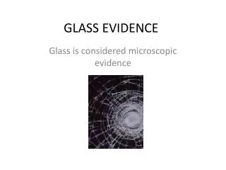 GLASS EVIDENCE
