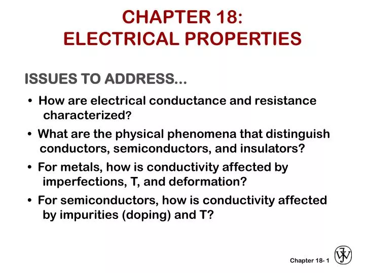 chapter 18 electrical properties