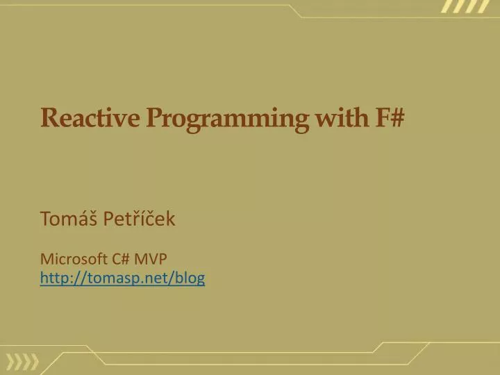 reactive programming with f