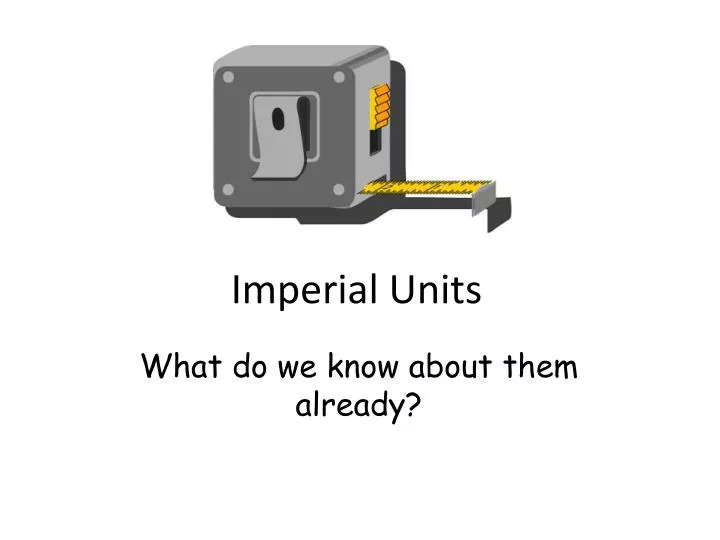 imperial units