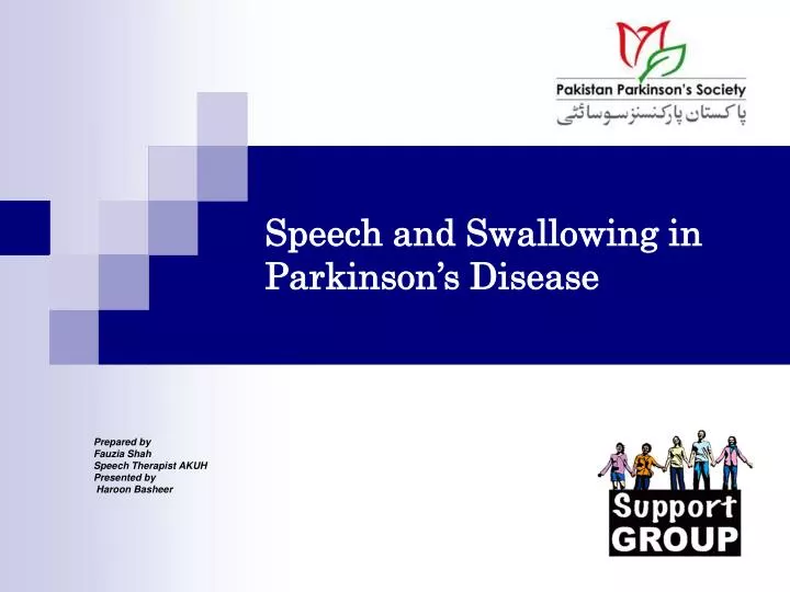 speech and swallowing in parkinson s disease