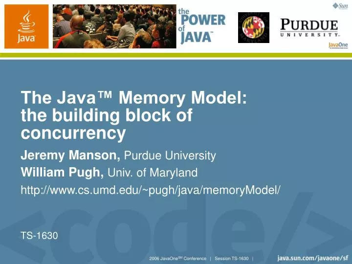 the java memory model the building block of concurrency