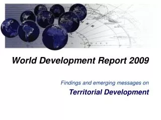 World Development Report 2009