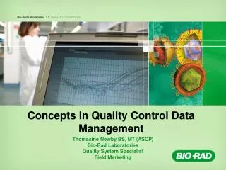 Concepts in Quality Control Data Management