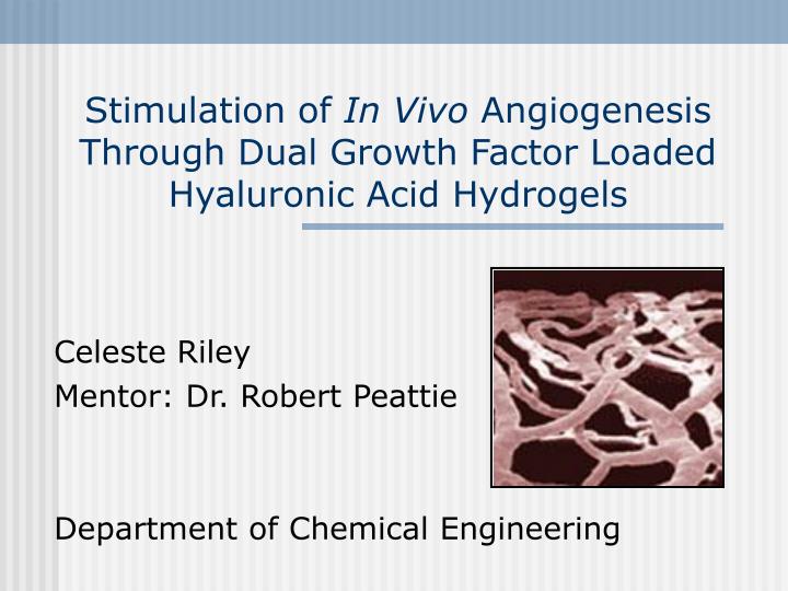 stimulation of in vivo angiogenesis through dual growth factor loaded hyaluronic acid hydrogels