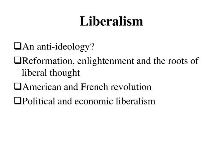 liberalism definition