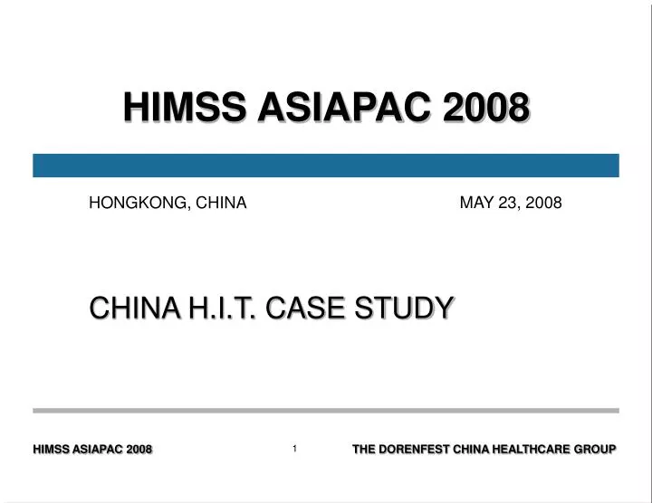 himss asiapac 2008