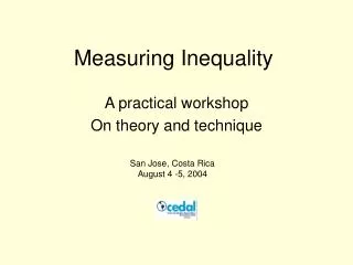 Measuring Inequality