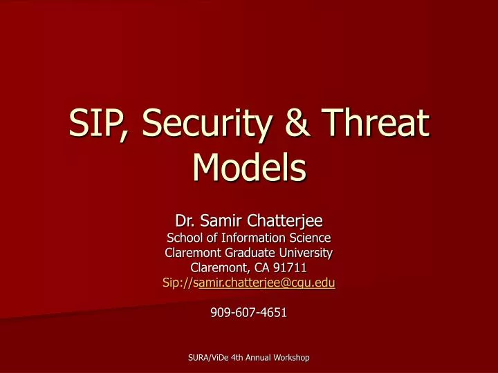 sip security threat models