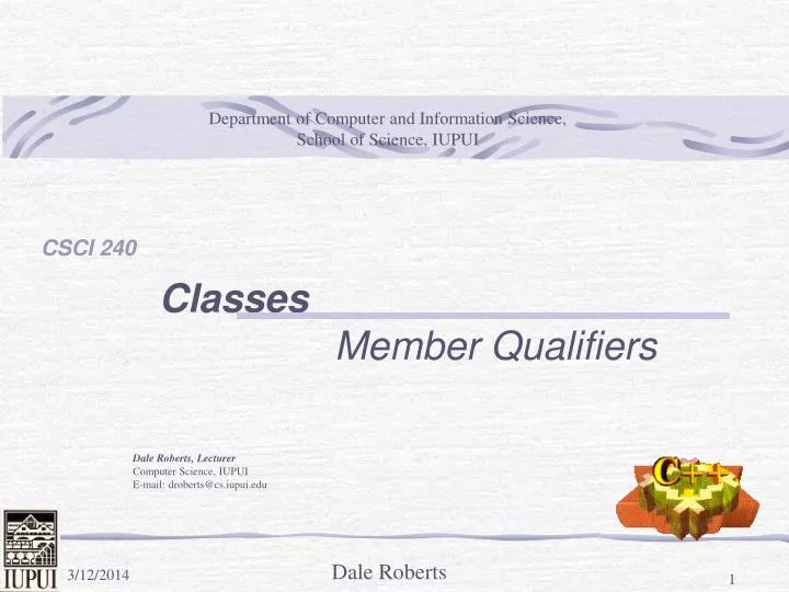 classes member qualifiers