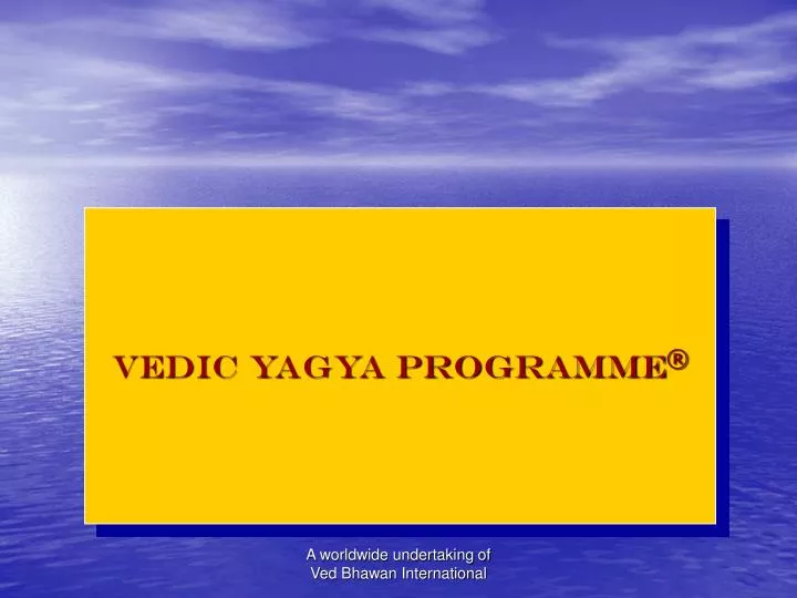 vedic yagya programme