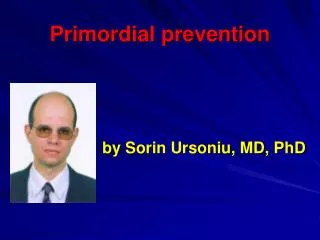 Primordial prevention