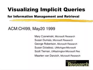 Visualizing Implicit Queries for Information Management and Retrieval