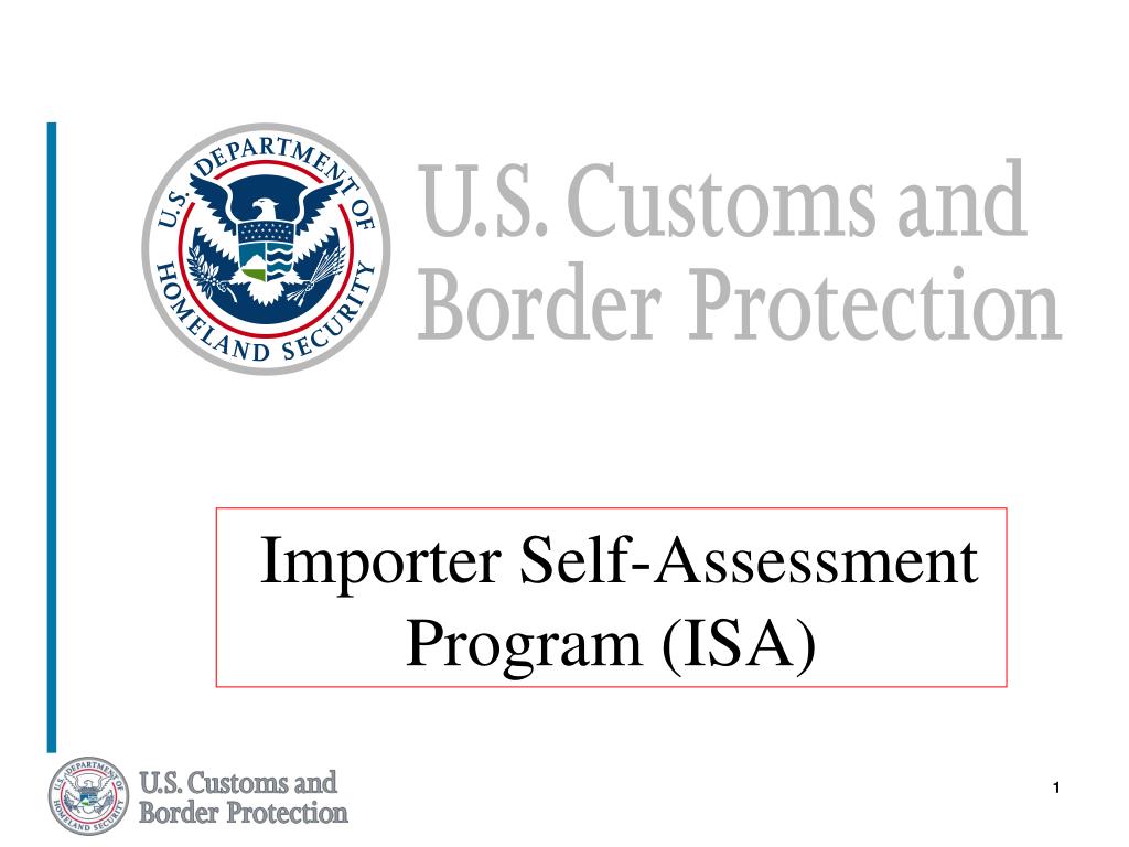 Ppt Importer Self Assessment Program Isa Powerpoint Presentation