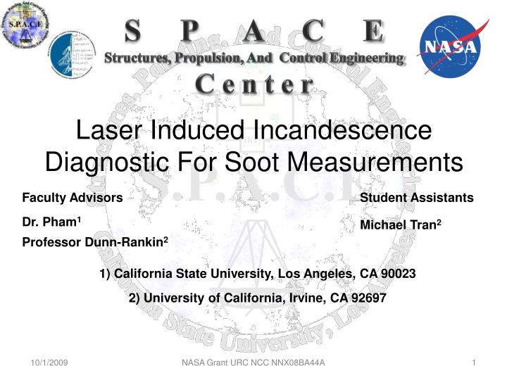 laser induced incandescence diagnostic for soot measurements