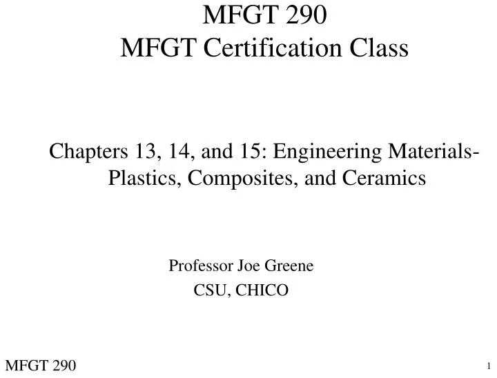 mfgt 290 mfgt certification class
