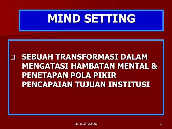 mind setting