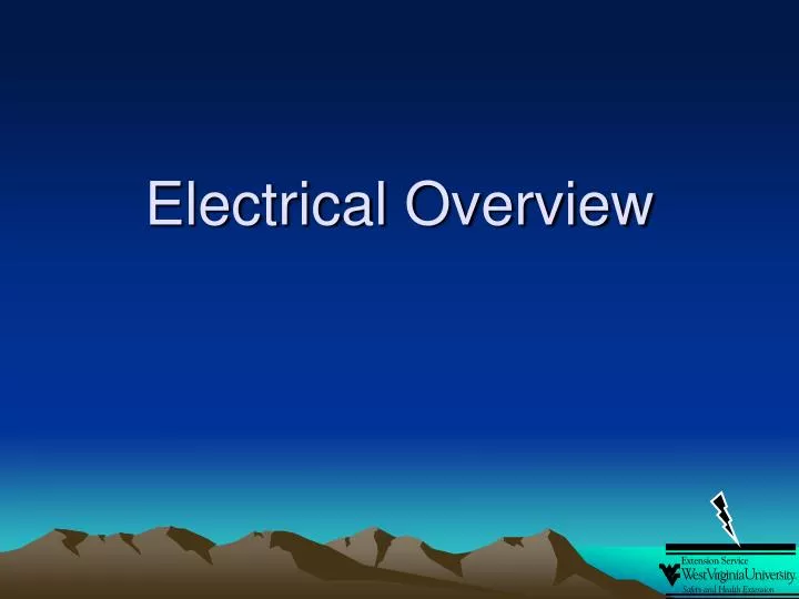 electrical overview