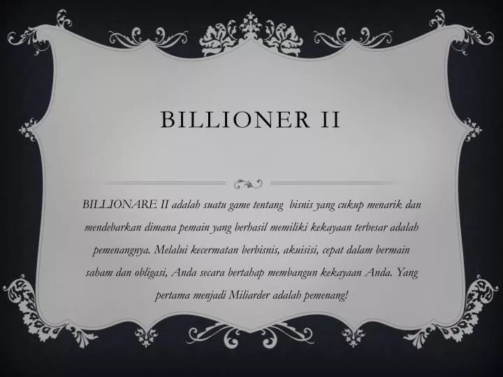billioner ii