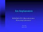 Ion Implantation - slide 1