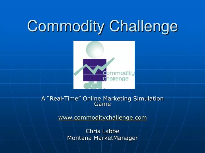 commodity challenge