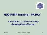 HUD RHIIP Training – PH/HCV - slide 1