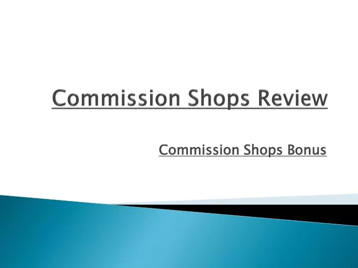 commission shops review