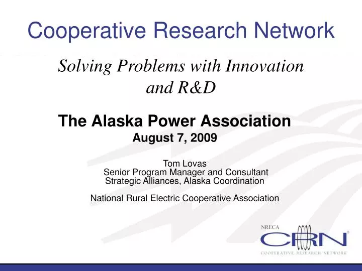 the alaska power association august 7 2009