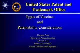 Types of Vaccines and Patentability Considerations