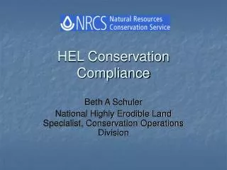 HEL Conservation Compliance